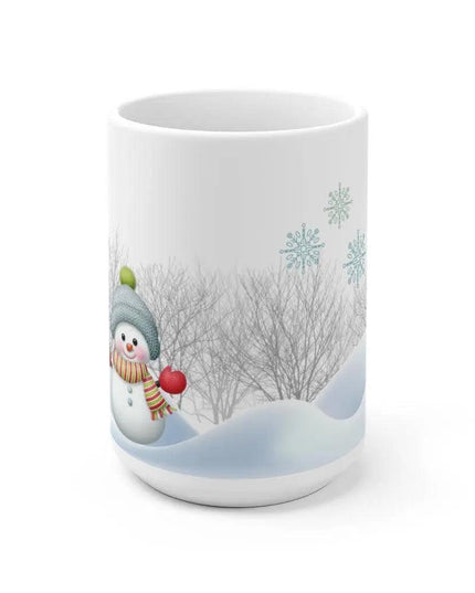 Charming Winter Snowman Ceramic Mug - Delight in Festive Sips