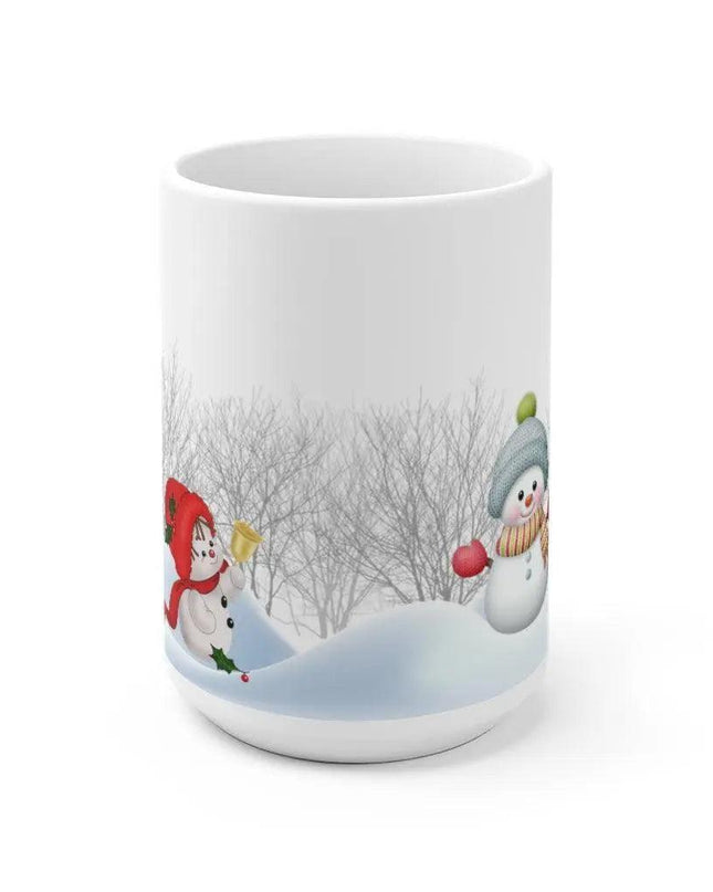 Charming Snowman Holiday Mug: Delightful Ceramic Cup for Winter Warmth
