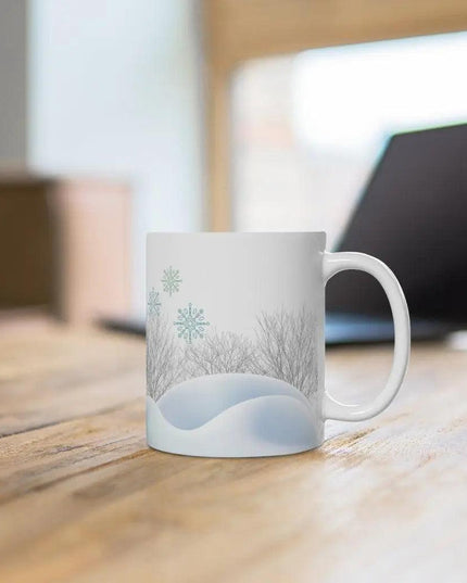Charming Winter Snowman Ceramic Mug - Delight in Festive Sips