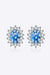 Elegant 1 Carat Moissanite Stud Earrings with Zircon Accents in Sterling Silver