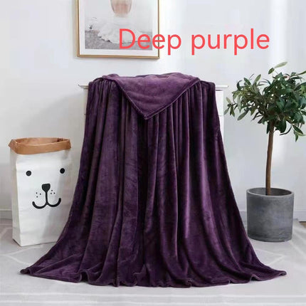 Peekaboo Studio Flannel Coral Blanket - Soft, Cozy, and Warm
