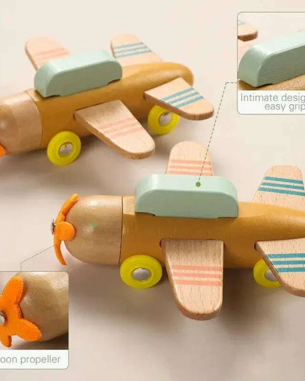 Educational Wooden Train Set for Babies - Montessori-Inspired Learning Toy with Trolley and Number Blocks