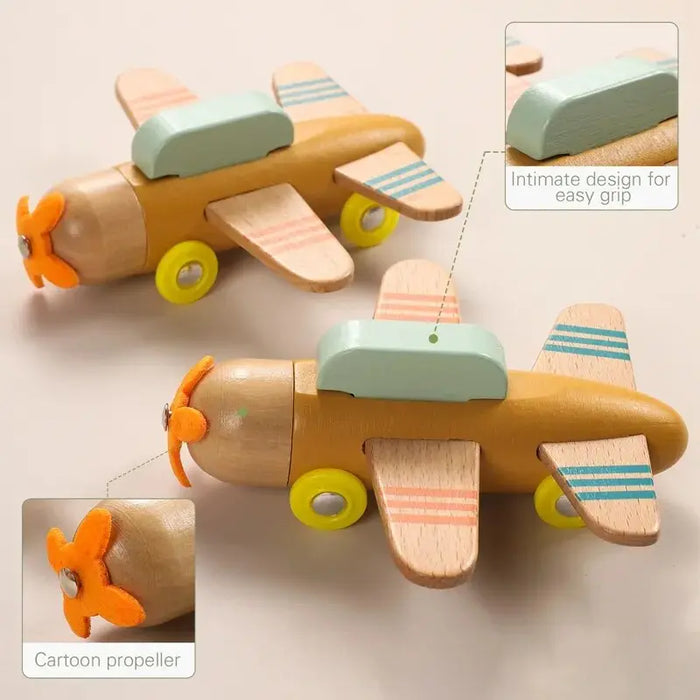Educational Wooden Train Set for Babies - Montessori-Inspired Learning Toy with Trolley and Number Blocks