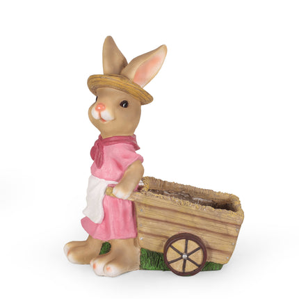 Room & Decor Mgo Rabbit Planter - Pink, Durable Magnesium Oxide