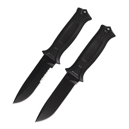 Survival Infantry Straight Knife — Outdoor Tactical Knife with Sheath and Magnesium Rod