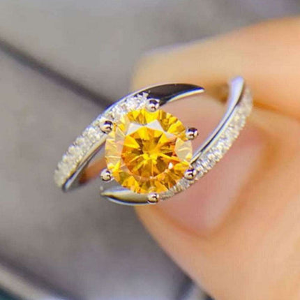 Elegant Lab-Created Diamond Ring Set with Dazzling Accents