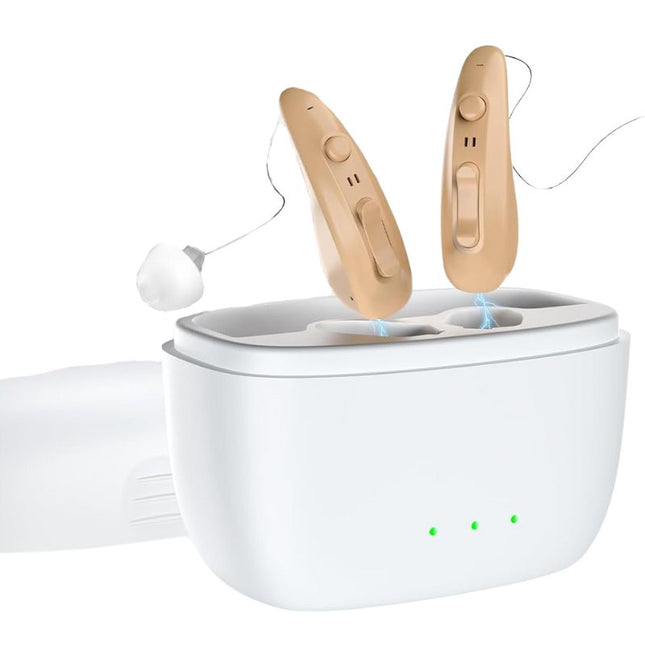 Peekaboo Studio Rechargeable BTE Hearing Aids with Noise Reduction & 5