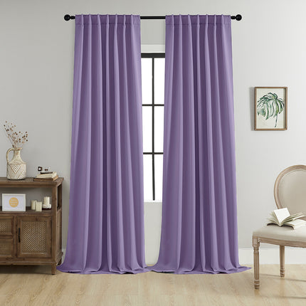 Blackout Curtains Rod-pocket Style With Loop Tabs For A Curtain Rod