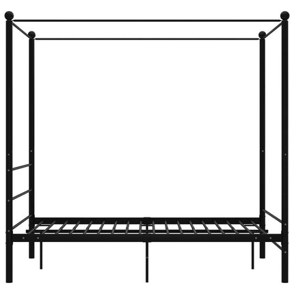 Peekaboo Studio Elegant Canopy Bed with Adjustable Height & Soft Drape