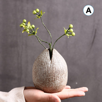 Handmade Ceramic Vintage Tabletop Ornament Vase 8.4x10cm