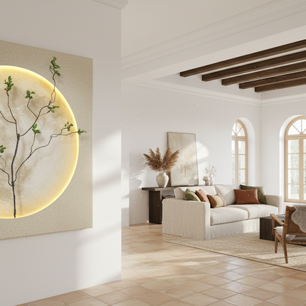 Silent Wind Entrance Painting Moon Mural