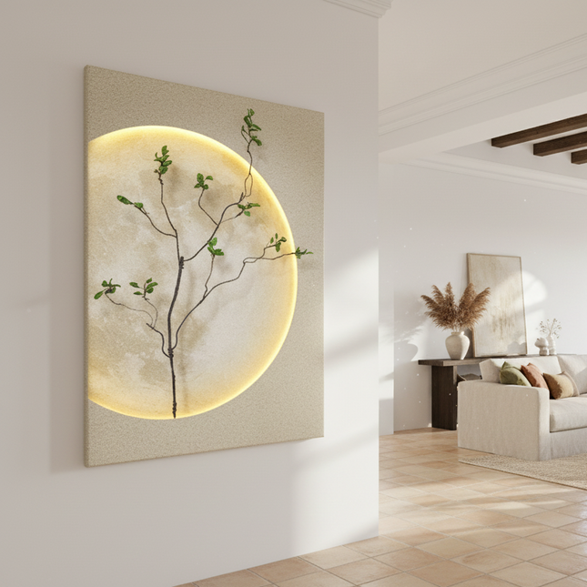 Silent Wind Entrance Painting Moon Mural