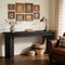Peekaboo Studio Wooden Console Table with Storage Shelf & Elegant Desi