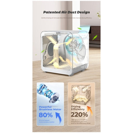 Peekaboo Studio Pet Dryer Room - High Efficiency & Quiet Operation