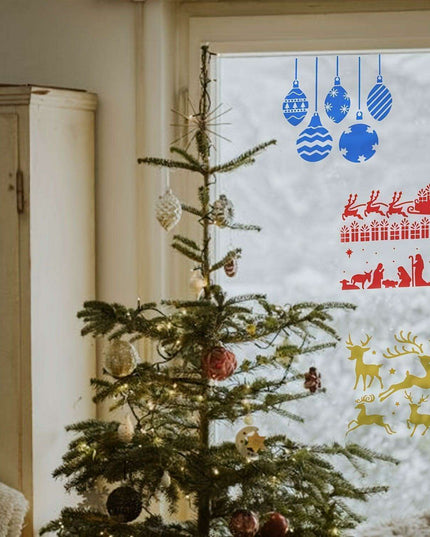 Festive 8-Piece Stencil Set for Creative Holiday DIY - Durable, Reusable, and Perfect for Decorating Wood, Walls, and Fabrics