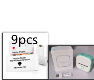 Portable Mini Thermal Label Printer Home Photo Printer Student Wrong Q