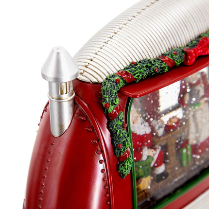 Room and Decor Christmas LED Water Spinning Camper with Mr & Mrs Santa