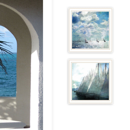 Bluebird Barn 2 Pc Sail Away Framed Wall Art - Multicolor Home Decor