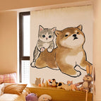 Cat Massage Corgi