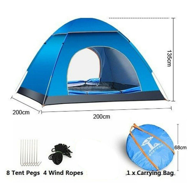 Peekaboo Studio 3-4 Person Automatic Tent, Waterproof & UV Protected