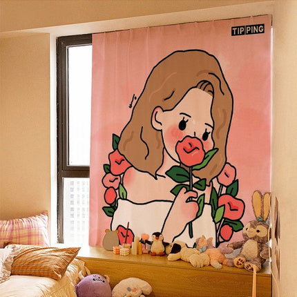 Peekaboo Studio Korean Style Velcro Curtain - Simple Paste Shading Clo