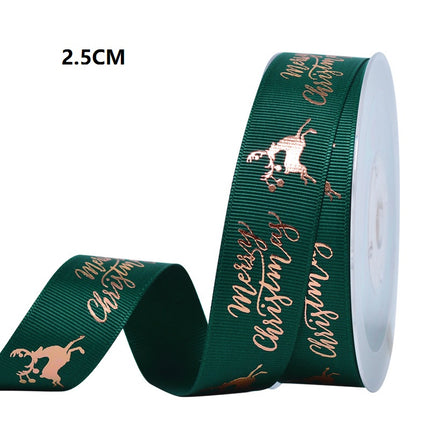 Peekaboo Studio Polyester Christmas Scene Decoration Ribbon - Durable