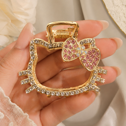 House Of Harmony Hello Kitty Rhinestone Hair Gripper - Cute & Stylish