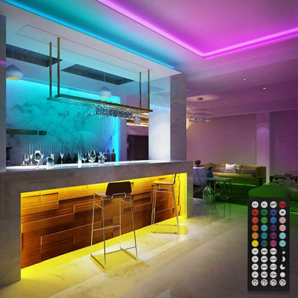 BRAND NEW 5050 RGB LED Strip Bluetooth Remote Lights TV Back Lights Fo