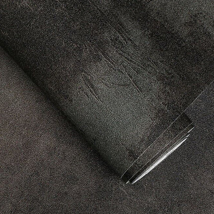 Peekaboo Studio Concrete Effect Dark Grey Wallpaper - Industrial Desig