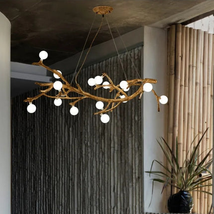 Restaurant Chandelier Decorative Tree Branch Lights Zen Japanese Wabi-
