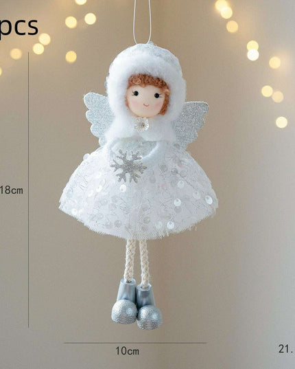 Christmas Winter Mesh Angel Big Eyes Girl Pendant