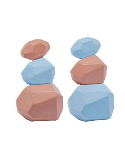 Colorful Wooden Building Blocks Kit for Creative Learning and Logical Development