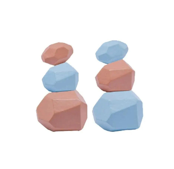 Colorful Wooden Building Blocks Kit for Creative Learning and Logical Development