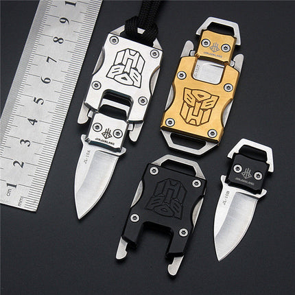 Compact Stainless Steel Folding Carry Knife Self Defence 3.3 Cm Blade