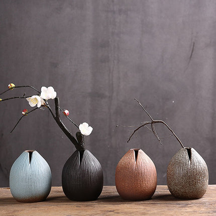 Handmade Ceramic Vintage Tabletop Ornament Vase 8.4x10cm