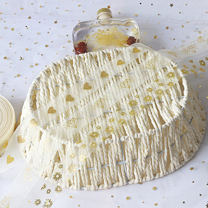 Peekaboo Studio Snow Yarn Ribbon - Festive for Christmas & Valentine's
