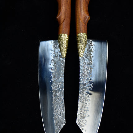 Rosewood Handle Kitchen Knife — 21 cm Blade in 7Cr17MOV Steel