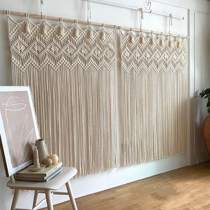 Ins Handmade Rope Woven Curtain Hallway Covering Curtain Line
