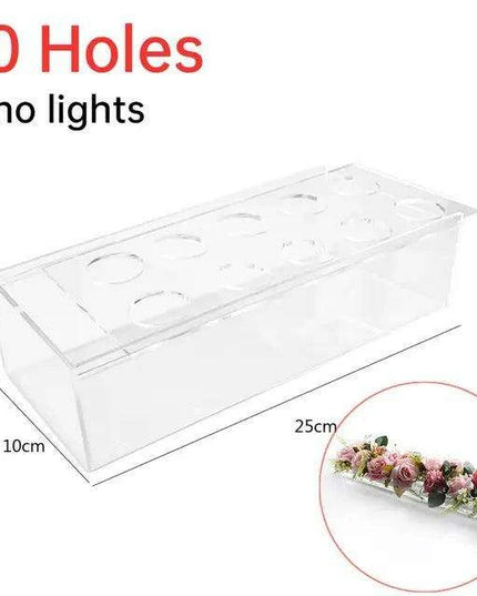 Sleek Transparent Acrylic Vase: Enhance Your Home Aesthetics