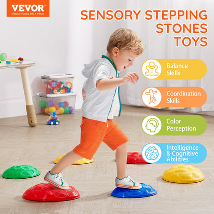 Peekaboo Studio VEVOR Kids Balance Stepping Stones - 6 PCS, Indoor/Out