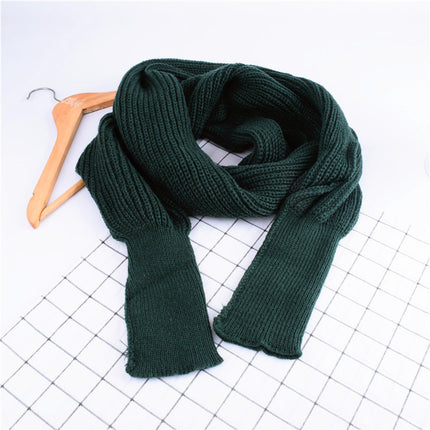 Peekaboo Studio Women's Knitted Wool Shawl Scarf with Sleeves, Warm &