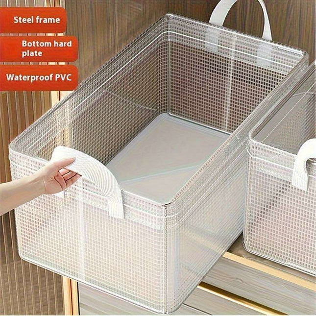 Compact Multi-Tier Clothing Storage Organizer - Washable and Foldable for Pants & Tees