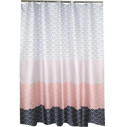 Gradient Wave Waterproof Shower Curtain | Mildew-Proof, 6 Sizes