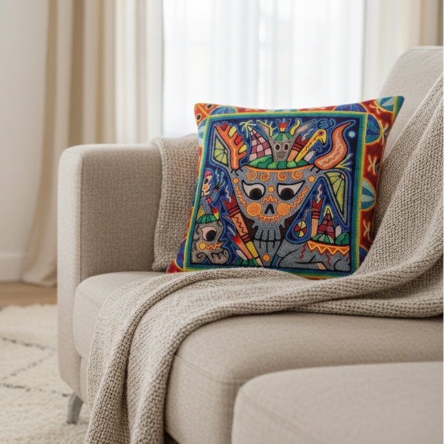Decorative Pattern Cushion Pastoral Pillow Plaid Set Furniture Decorat