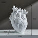 Anatomical Heart Resin Flower Vase - Unique Home Decor Accent