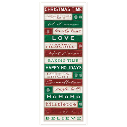 Cindy Jacobs Christmas Time White Framed Wall Art - Multicolor Print