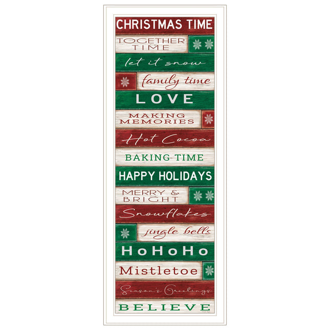 Cindy Jacobs Christmas Time White Framed Wall Art - Multicolor Print
