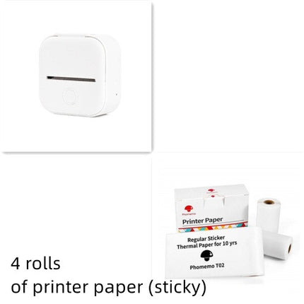 Portable Mini Thermal Label Printer Home Photo Printer Student Wrong Q