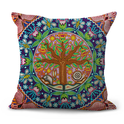 Decorative Pattern Cushion Pastoral Pillow Plaid Set Furniture Decorat