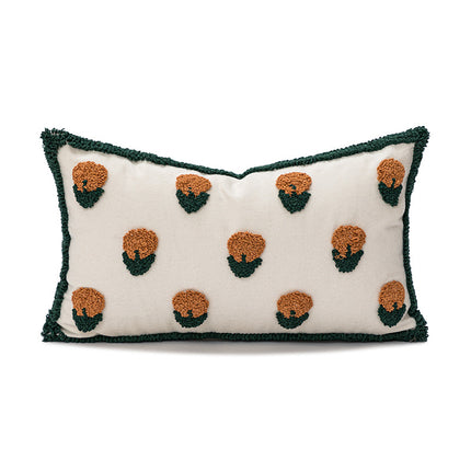 Loop Velvet Embroidered Sofa Cushion Cover